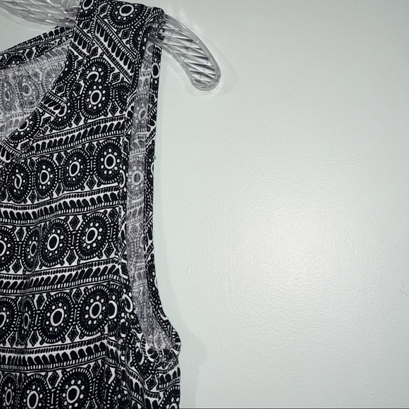 NWT Ann Taylor LOFT size medium romper black and white - Picture 7 of 15